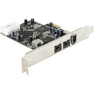 Delock PCI-E x1 - 3 portos FireWire A FireWire B IO vezérlő