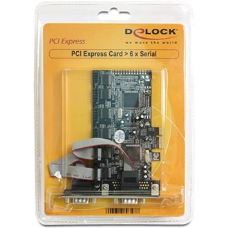 Delock PCI-E x1 - 6 soros port IO vezérlő