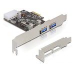 Delock PCI-E x1 - 2 portos USB3.0 IO vezérlő
