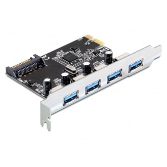 Delock PCI-E x1 - 4 portos USB3.0 IO vezérlő