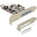 Delock PCI-E x1 - 3+1 portos USB3.0 IO vezérlő
