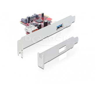 Delock PCI-E x1 - 1+1 portos USB3.0 IO vezérlő