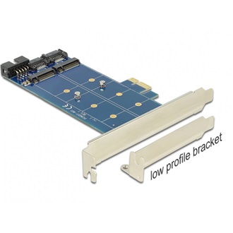 Delock PCI-E x1 2 portos  M.2 NGFF adapter