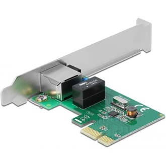 Delock RTL8111 1Gb/s PCIe x1 RJ45 hálózati adapter low profile