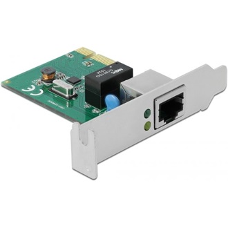 Delock RTL8111 1Gb/s PCIe x1 RJ45 hálózati adapter low profile