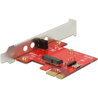 Delock PCI Express Kártya > 1 x belső M.2 Key E - alacsony profilú formatényező