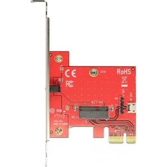 Delock PCI Express Kártya > 1 x belső M.2 Key E - alacsony profilú formatényező