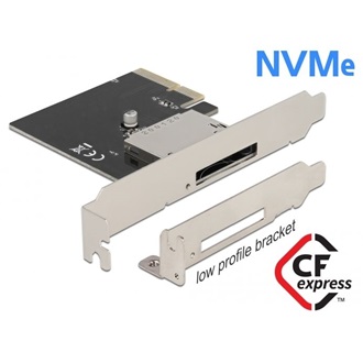 Delock 91755 1-port express card CFexpress PCIe x4 kártyaolvasó szürke