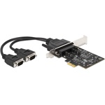 Delock 90048 2-port Serial RS-232/485 DB9 PCIe x1 bővítőkártya szürke