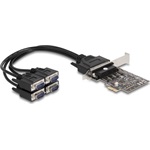 Delock PCI Express Kártya > 4 x RS-232 soros csatlakozó