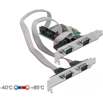 Delock soros 4-port PCIe x1 bővítőkártya