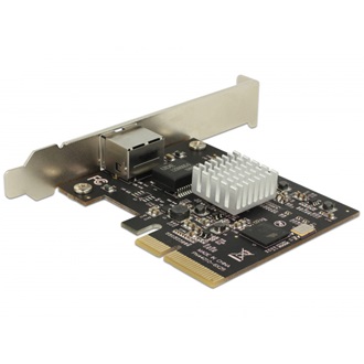 Delock TN4010 10Gb/s PCIe x4 RJ45 hálózati adapter low profile