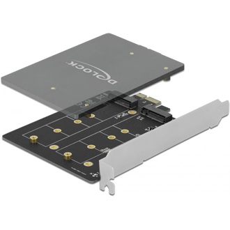 Delock Key B 2-port M.2 PCIe x1 bővítőkártya