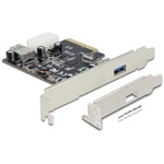Delock PCI-E x4 1+1 portos USB3.1 IO vezérlő