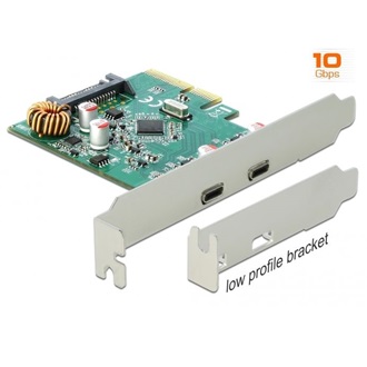 Delock USB-C Gen2 2-port PCIe x4 bővítőkártya