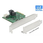 Delock PCI Express x4 kártya U.2 NVMe - 1 x belső SFF-8654 4i és 1 x belső SFF-8643 ? alacsony profi