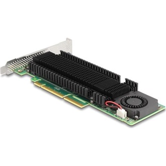 Delock PCI Express x8 Card - 2 x belső NVMe M.2 M-kulcs, RAID-dal - alacsony profilú formatényező
