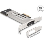 Delock PCI expressz kártya mobil-rack 1 x M.2 NMVe SSD-hez - alacsony profilú formatényező