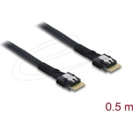 Delock PCIe 4.0 kábel Slim SAS SFF-8654 4i   Slim SAS SFF-8654 4i, 0,5 m