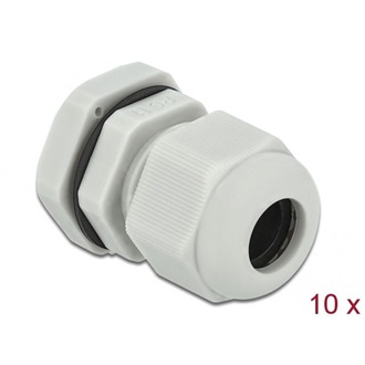 Delock PG11 tömszelence 10 db. szürke