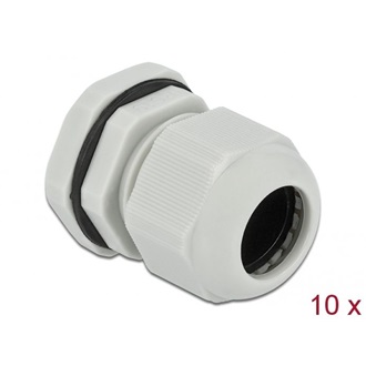 Delock PG19 tömszelence 10 db. szürke