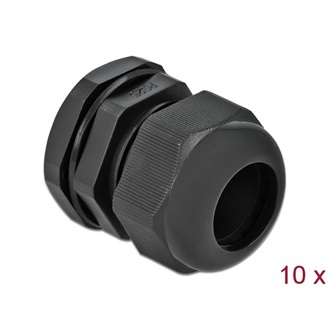 Delock PG25 tömszelence 10 db. fekete