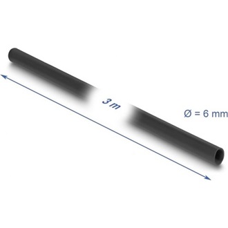 Delock PVC szigetelő borító cső 3 m x 6 mm fekete