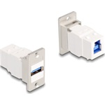 Delock Panel tartó Keystone modul USB 5 Gbps A-típusú USB anya - B-típusú USB anya kúpos