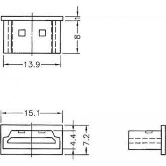Delock Porvédő HDMI A típusú kimenethez fogantyú nélkül 10 db áttetsző
