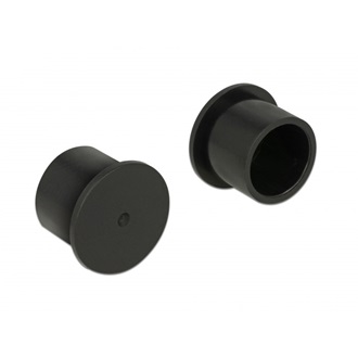 Delock RCA védősapka fekete 10db