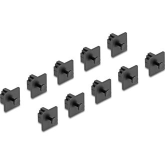 Delock Porvédő RJ10 típusú kimenethez fogantyúval 10 db fekete