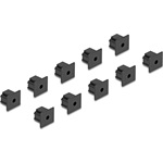 Delock Porvédő RJ12 kimenethez fogantyú nélkül 10 darab fekete