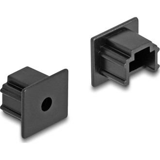 Delock Porvédő RJ12 kimenethez fogantyú nélkül 10 darab fekete