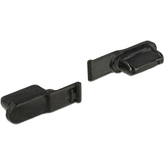 Delock Lightning védődugó fekete 10db