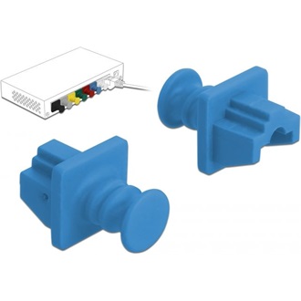 Delock Porvédő az RJ45 hüvely, 10 darab kék