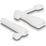 Delock Porvédő takarás A-típusú USB apa és Apple Lightning apa számára 2 db-os fehér