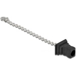 Delock Porvédő tető lánccal száloptika SC apa csatlakozóhoz fekete