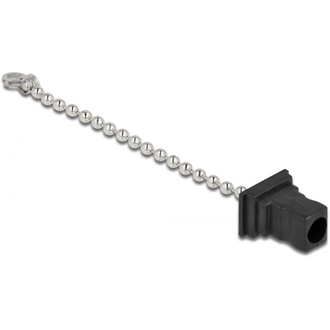 Delock Porvédő tető lánccal száloptika SC apa csatlakozóhoz fekete