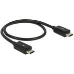 Delock USB micro B M/M töltő kábel 0.3m OTG fekete