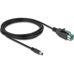 Delock PoweredUSB kábel apa 12 V - DC 5,5 x 2,5 mm apa 3 m