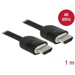 Delock Premium HDMI 2.0 -> HDMI 2.0 M/M video kábel 1m fekete