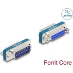 Delock RF/EMI interferencia elnyomó szűrő D-Sub 15 tűs apa   anya aluláteresztő induktívval