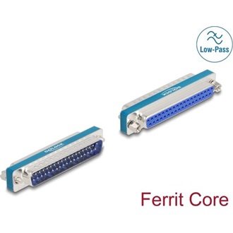 Delock RF/EMI interferencia elnyomó szűrő D-Sub 37 tűs apa   anya aluláteresztő induktívval