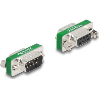 Delock RF/EMI interferencia elnyomó szűrő D-Sub 9 tűs apa   anya aluláteresztő szűrő képességgel