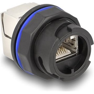 Delock RJ45 Cat.6A beépített csatlakozó LSA kapcsolattal fekete