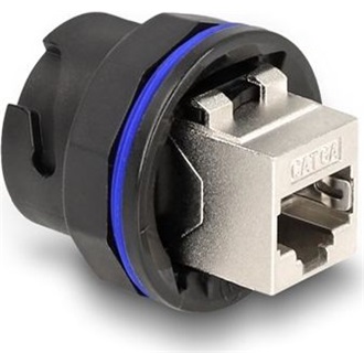 Delock RJ45 Cat.6A beépített csatlakozó fekete