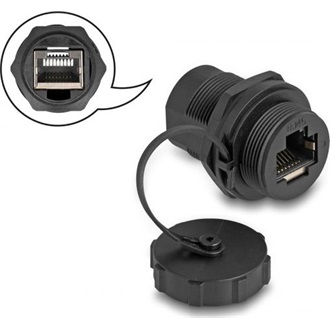 Delock RJ45 Cat.6A toldó lezáró kupakkal IP67 por- és vízhatlan