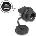 Delock RJ45 Cat.6A toldó védő kupakkal beépített installáláshoz IP67 por- és vízhatlan