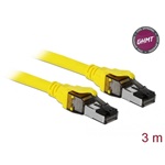 Delock RJ45 CAT8.1 S/FTP -> RJ45 CAT8.1 S/FTP M/M adatkábel 3m sárga vékony