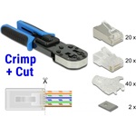 Delock RJ45 Krimpelő+Vágó Eszközkészlet